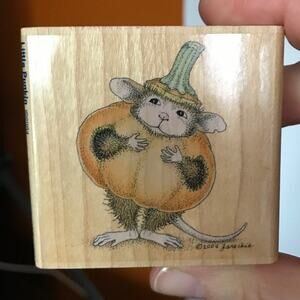 Stampabilities House Mouse Little Punkin Mudpie 2004 rubber stamp HMF1010